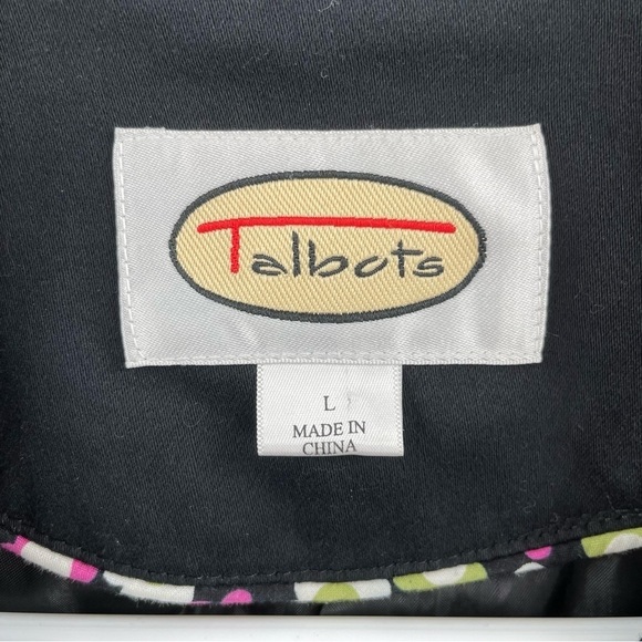 Talbots Cotton Lined Pockets Substantial Shoulder Pads Button Detail Jacket Coat - Picture 2 of 9